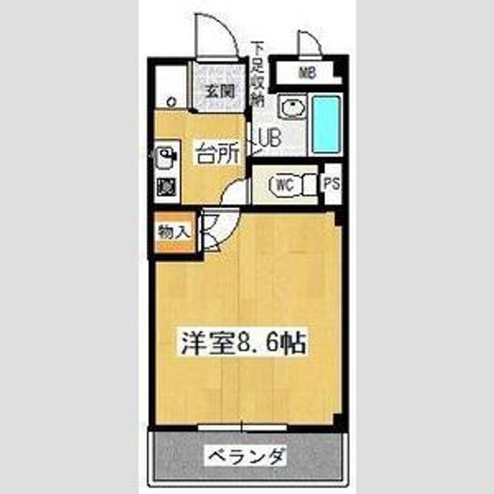 グレイス・コート樹木102の間取り