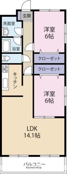 サンキャッスル岩崎の間取り