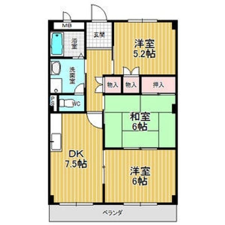 エスポワール藤塚の間取り