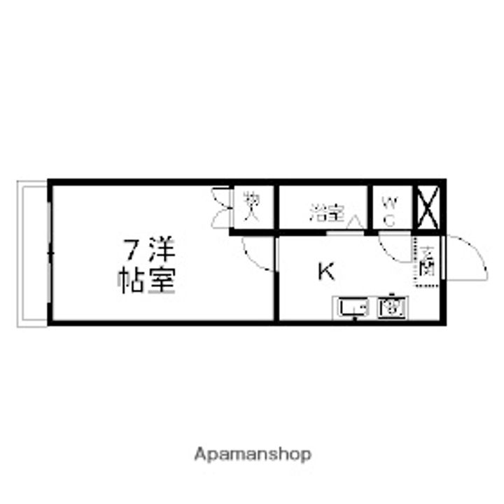 サンアップロイヤルガーデンパート2201の間取り