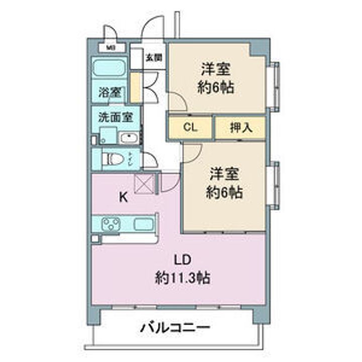 ベル・ステージ竹の山の間取り