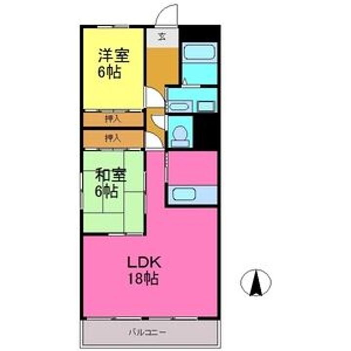 アヴェニュー藤の間取り