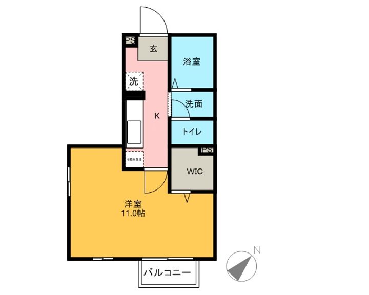 ルネ城東の間取り