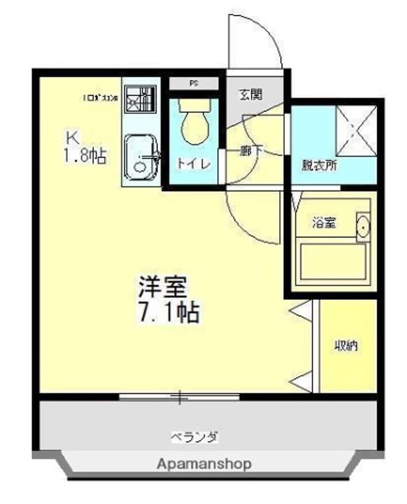ユーミー加藤 A棟2Bの間取り