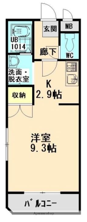 ユーミーマンションクレセールの間取り