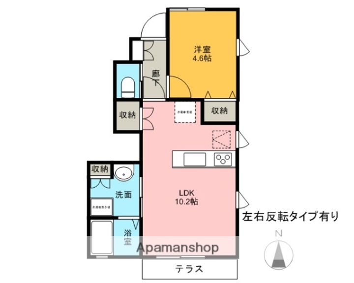 レーヴ グランディス B棟の間取り