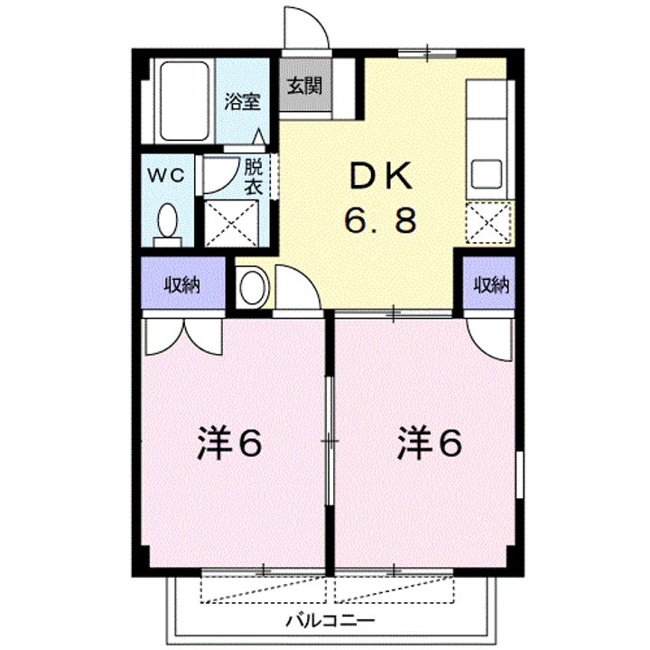 ファミール小杉Ⅱの間取り