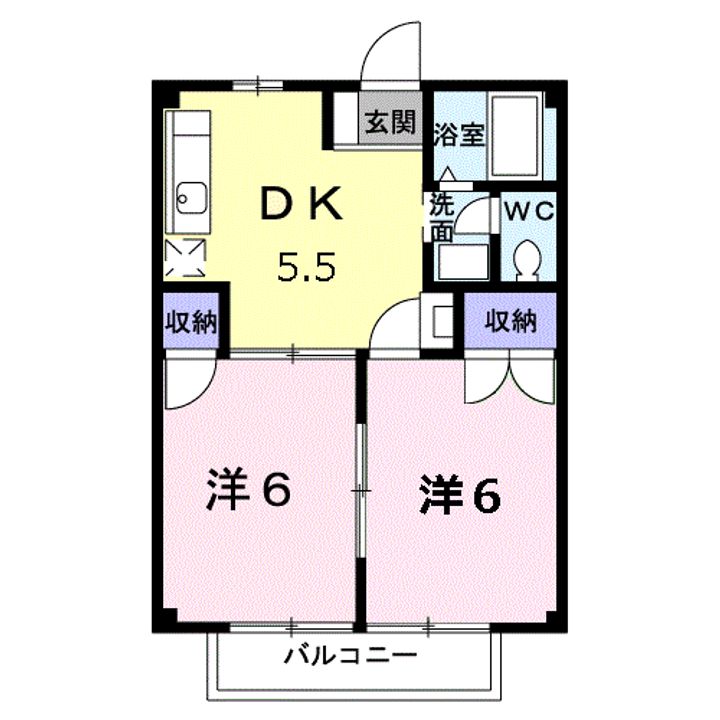 ファミール小杉Ⅱの間取り