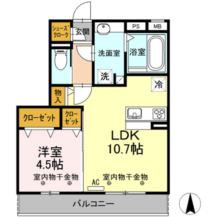アルバグランデ桑名東方の間取り