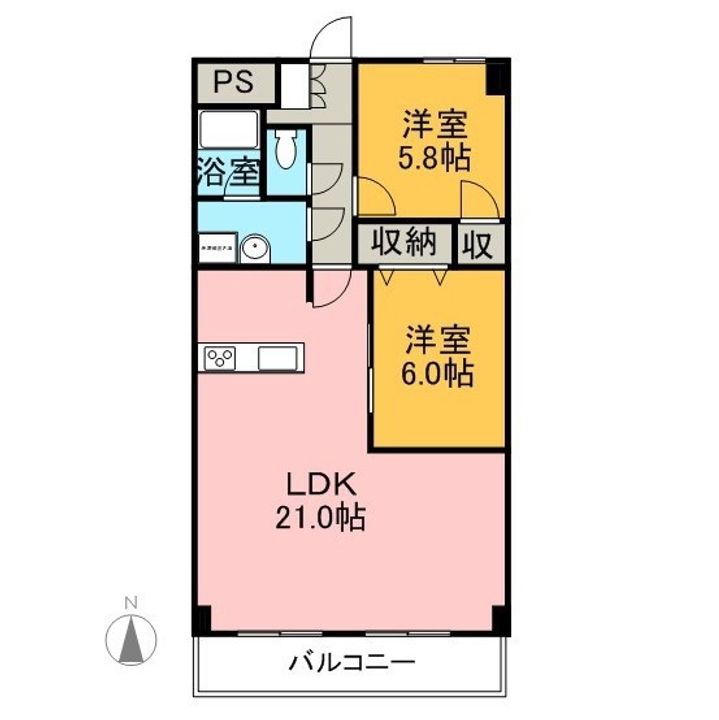 プロミネント四日市の間取り