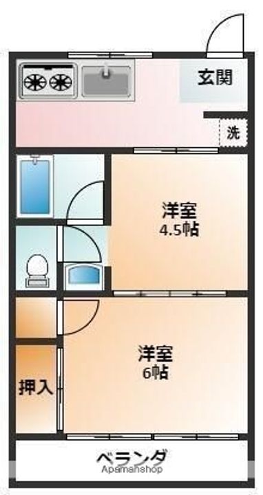 コーポITOの間取り