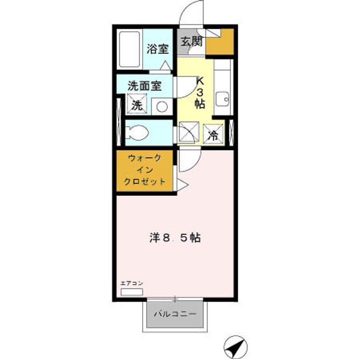 アリビオ里中の間取り