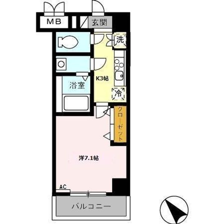 レジデンス浜田の間取り