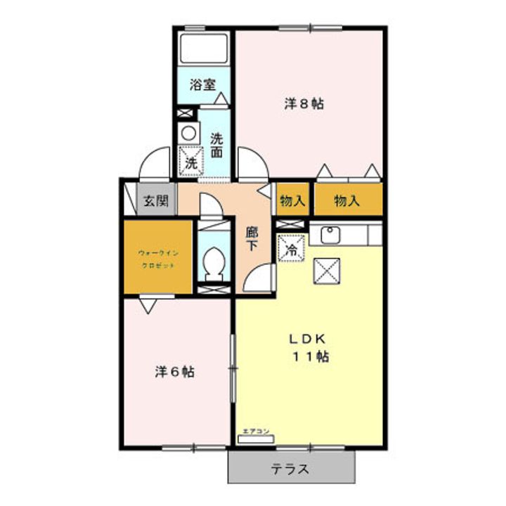 アンシャンテ Aの間取り