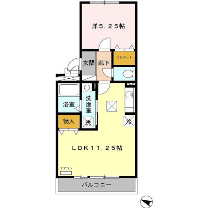 カーサコモダ天カ須賀の間取り
