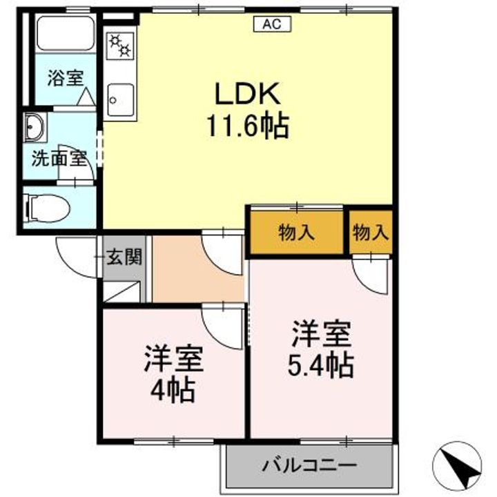 ドミール城山の間取り