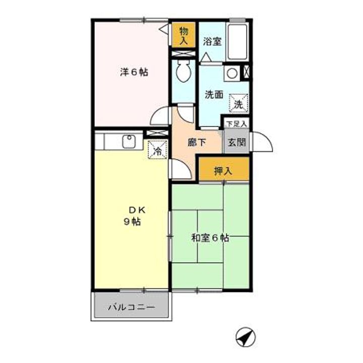 サン・セジュール Aの間取り