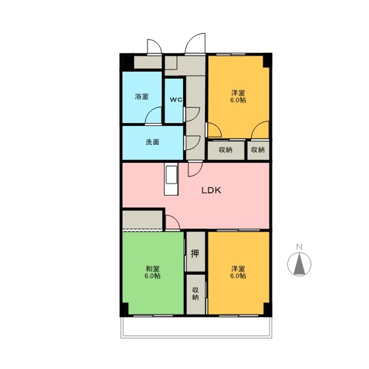 プロミネント四日市1015の間取り