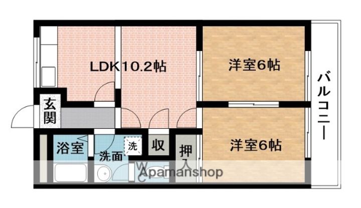 ヴューパレス緑ヶ丘の間取り