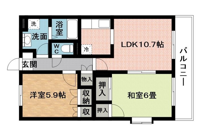 ユーミー城北の間取り