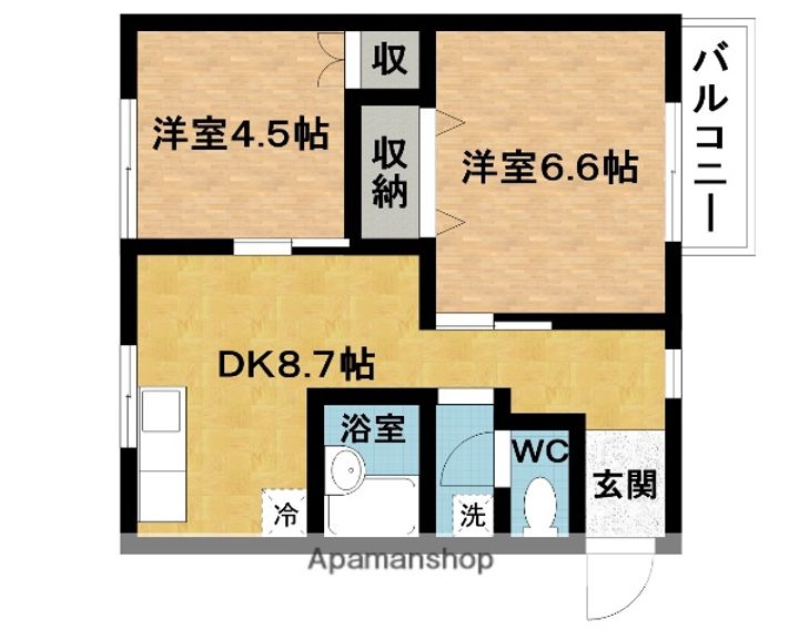 コーポ東高倉の間取り
