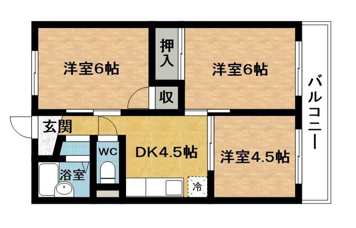 エビスコーポの間取り