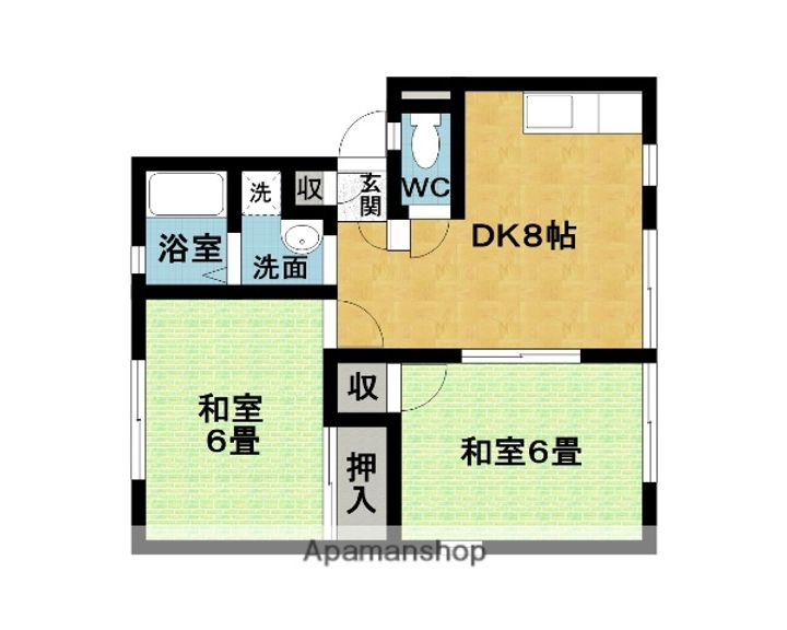 サンライズマンション(南棟)の間取り