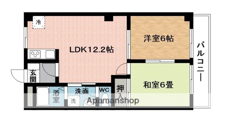 グランディス21NABARIの間取り