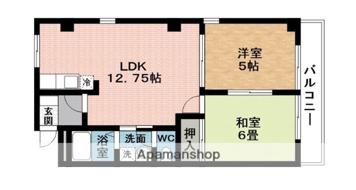 グランディス21NABARIの間取り