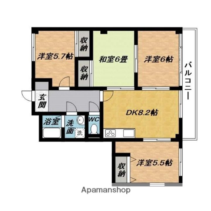 グランディール雅の間取り