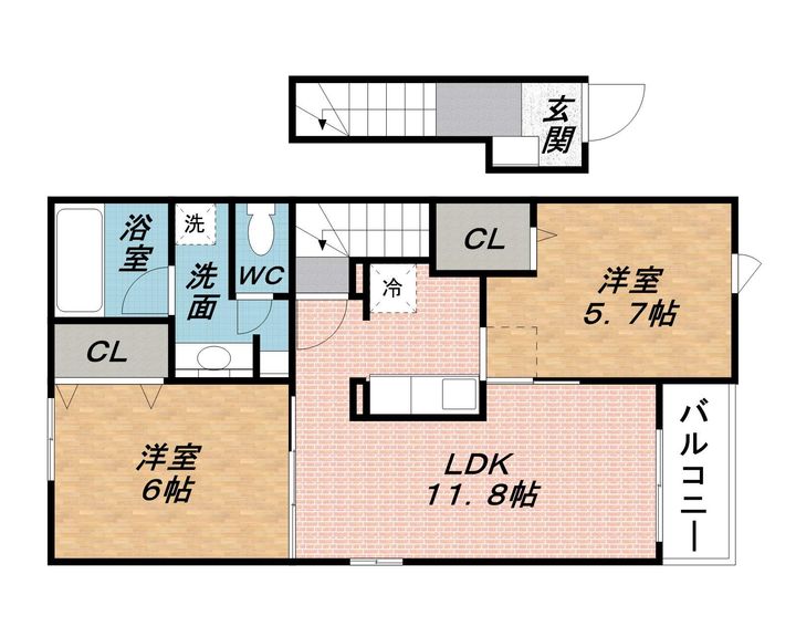 フラン・ソレイユの間取り
