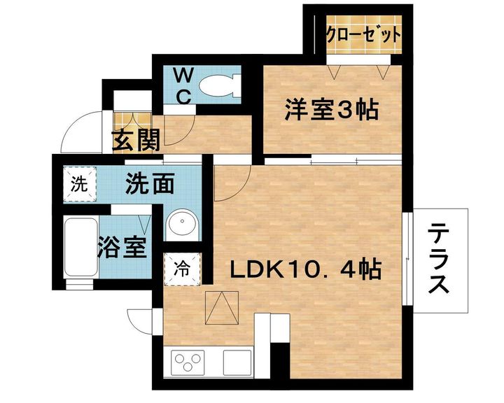 RESIDENCE蔵持の間取り