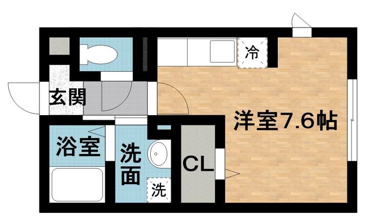 ソシア ヴィルヌーヴ Bの間取り
