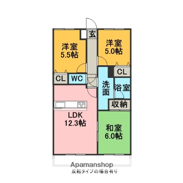 コスモマンションの間取り