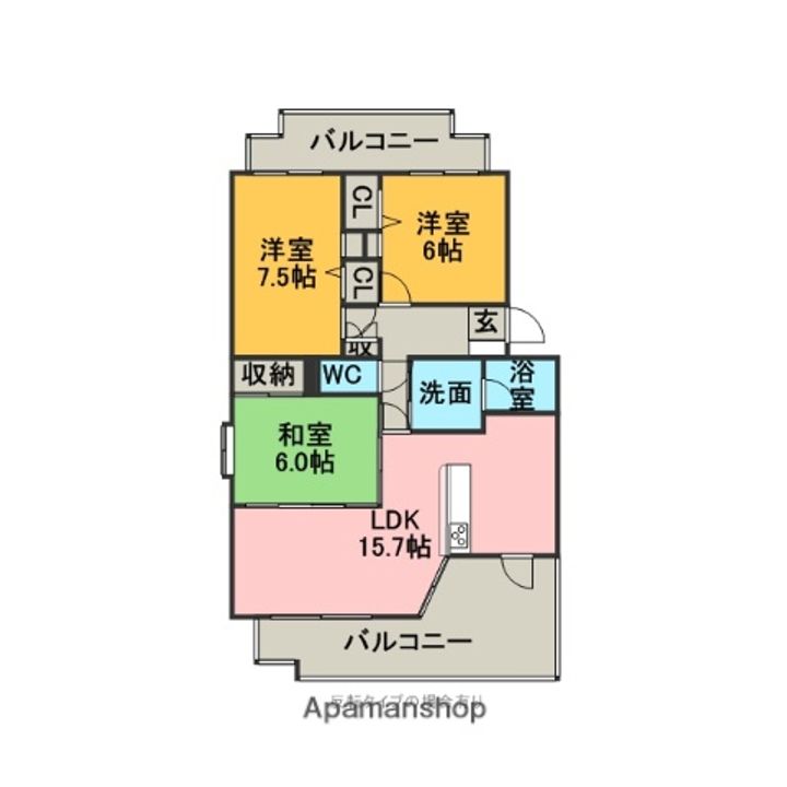 アーク・Kの間取り
