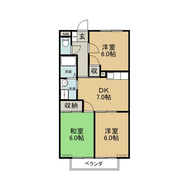 サープラス ステラ Aの間取り