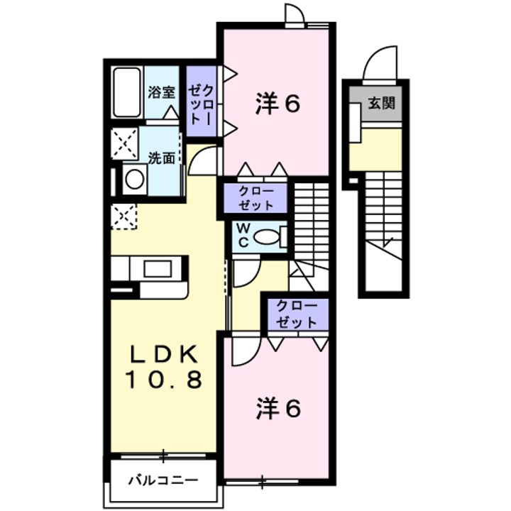 プリマ ヴェーラ Aの間取り