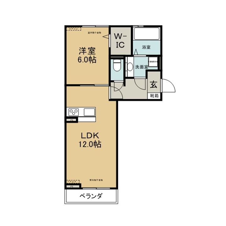 明楽 A棟の間取り