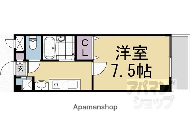 サンフェスタ東福寺(C棟)の間取り