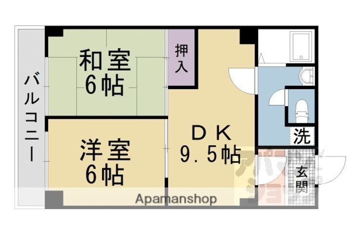メイゾン山科1005の間取り