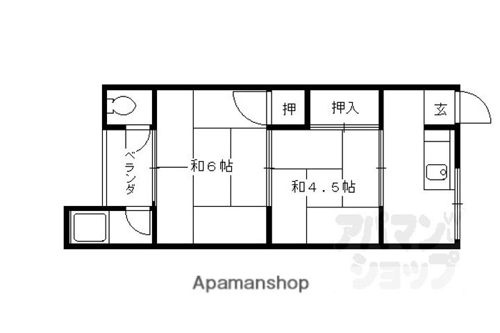 宮本ハイツ105の間取り