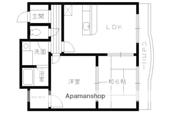 ラクロス丹波橋101の間取り