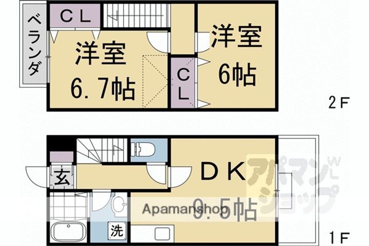 パレヴェール106の間取り