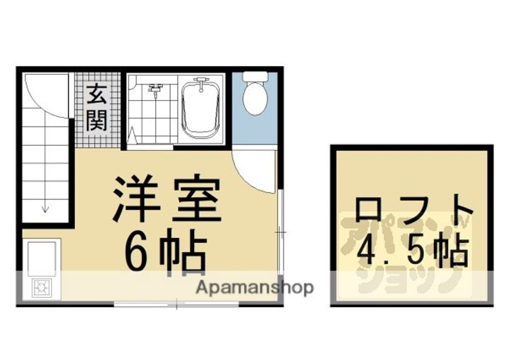 京都府京都市下京区妙伝寺町(一戸建)の賃貸物件戸建ての間取り