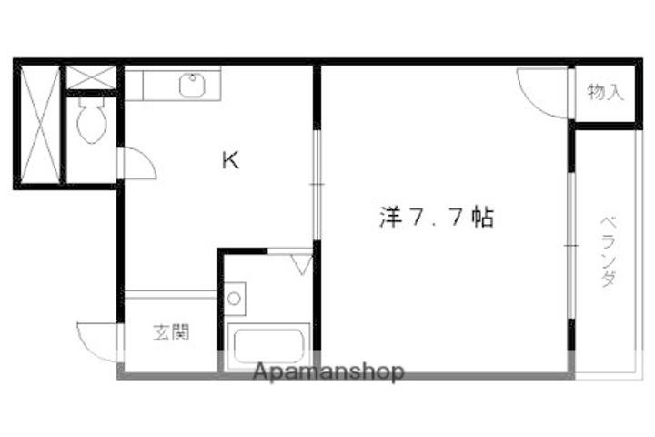 レジデンスタキザワ202の間取り