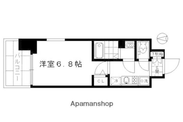 アスヴェル京都七条通の間取り