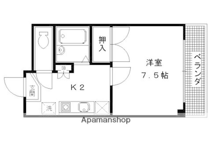 エクセルシャトー102の間取り