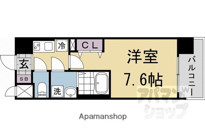 ソルテラス京都西院 STATION SIDEの間取り