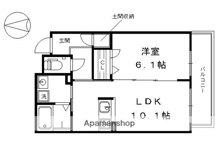 シャーメゾン吉祥院の間取り