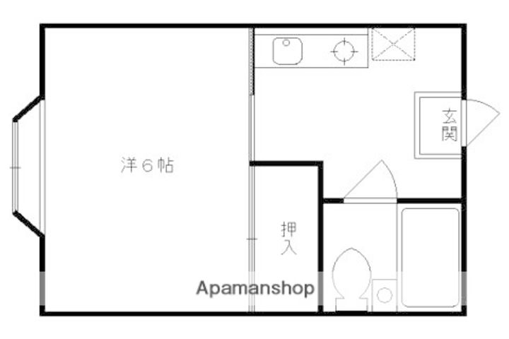 ベルジュムール202の間取り